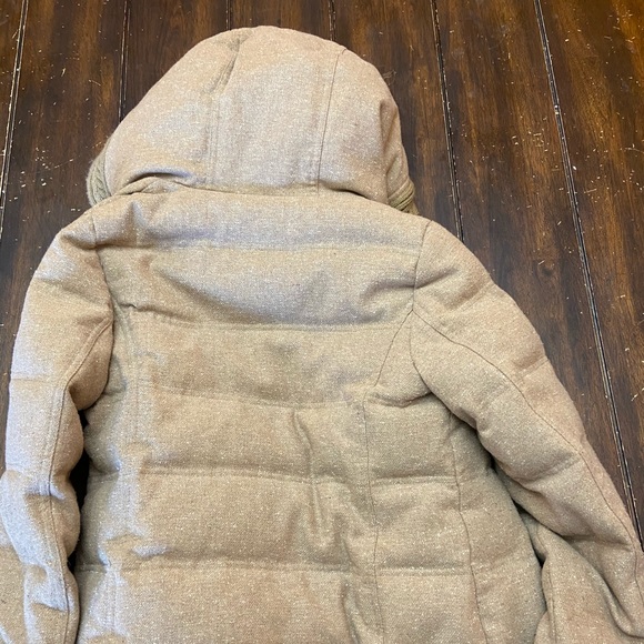 Women’s Winter Coat Jacket Small Tan Double Lining - Picture 2 of 4